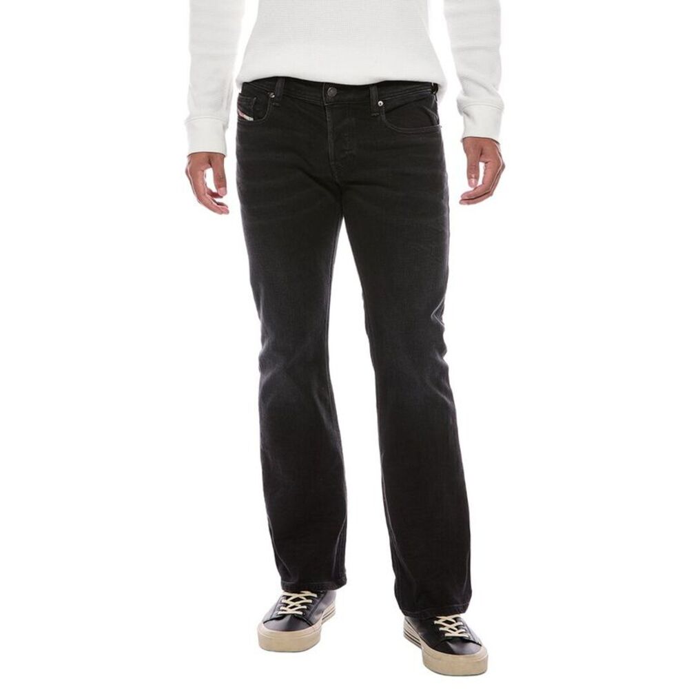 Diesel Mens  Slim Straight Jean, Black